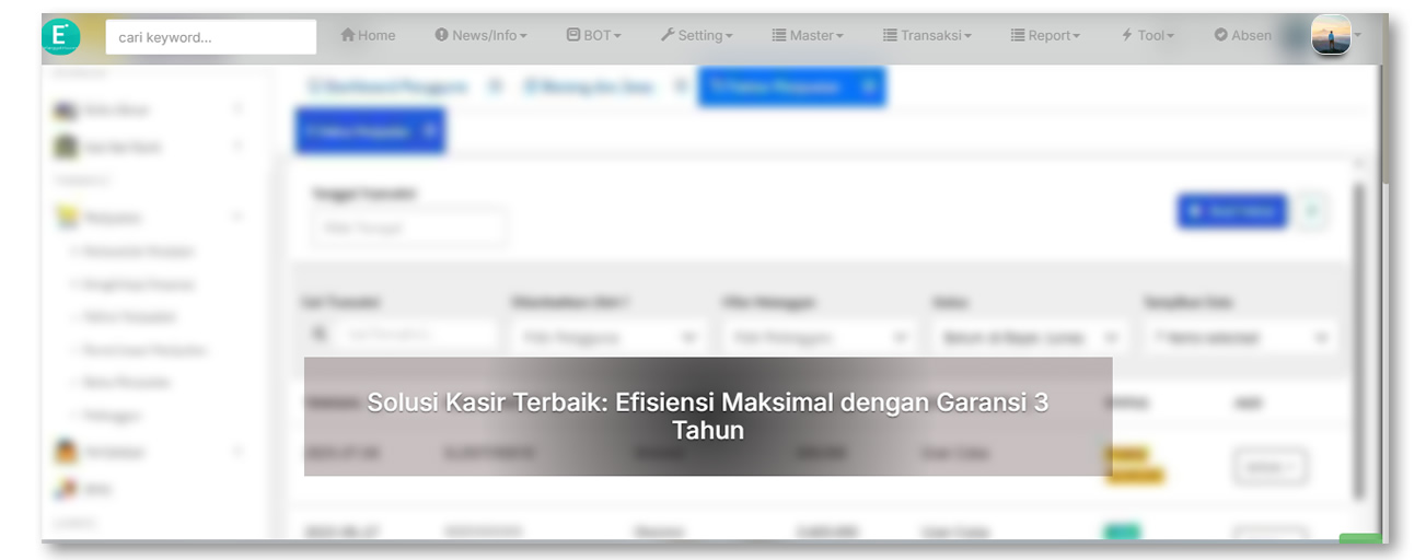 Dashboard ERP