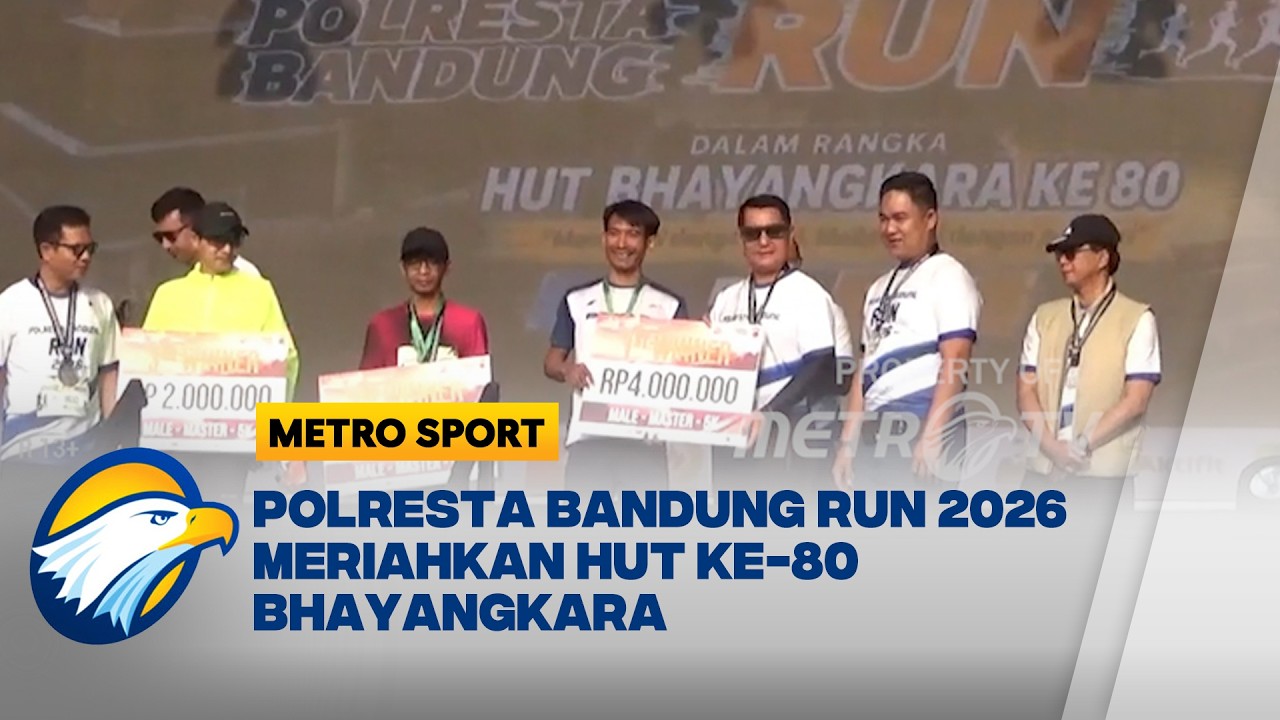 Ribuan Pelari Ikuti Polresta Bandung Run 2026 - [Metro Sport]